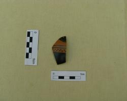 Fragment naczynia czarnofigurowego / fragment of a black-figured vessel